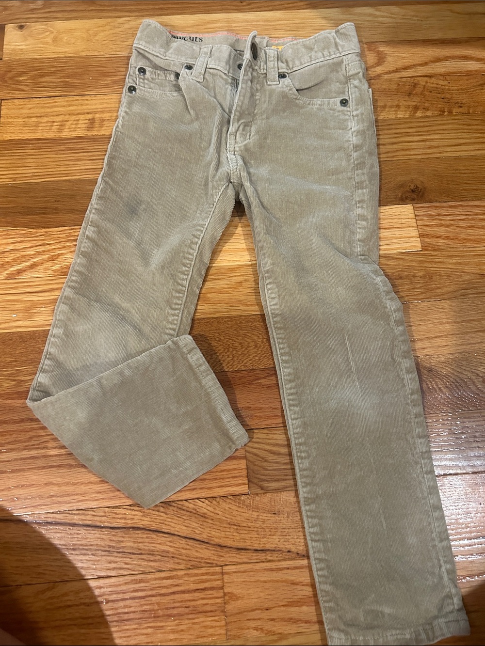 Corduroy Pants in Light Khaki